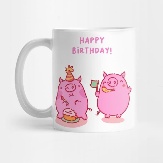 Happy birthday with friends by Tinyarts